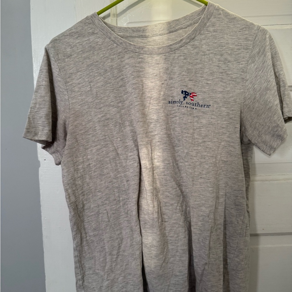 Simply Southern Heather Gray Short Sleeve Tee